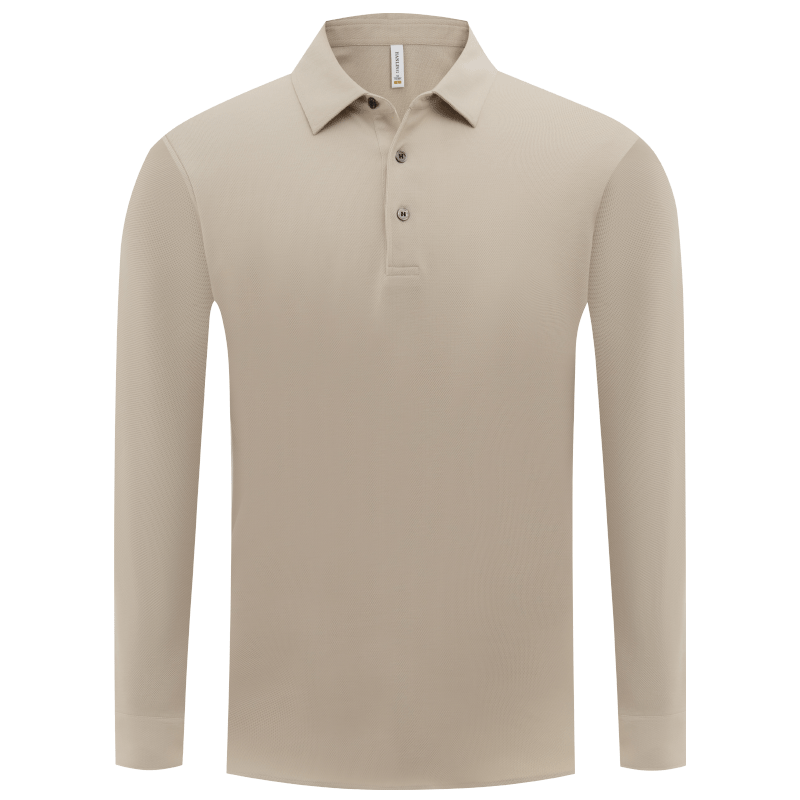 长袖Polo衫定制印logo团队工作服