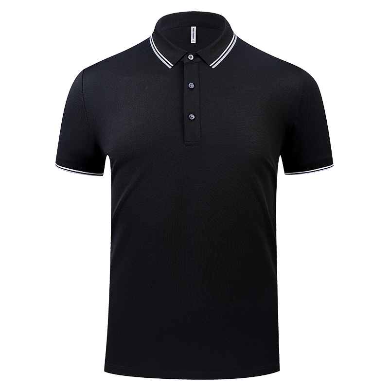 间色细珠polo衫工作服定制印logo