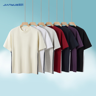 运动会班服定制t恤印logo工作服短袖文化衫团建广告衫衣服装图案