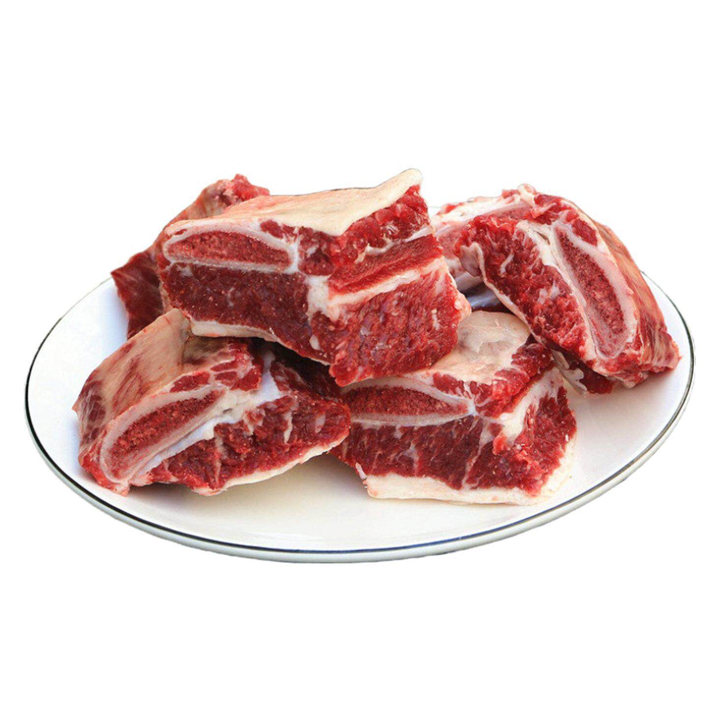 原切新鲜牦牛肋排肉带骨小块2.5kg装牛肋条肉低脂生牛肉