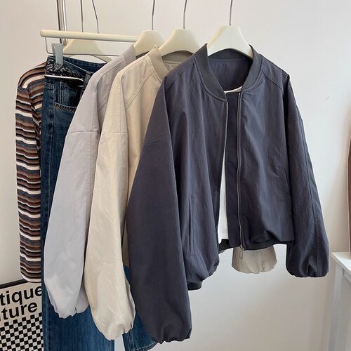 韩版立领短款棒球服外套女2025秋