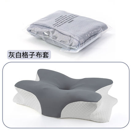 透气蝴蝶枕套专用枕套四季家用记忆枕枕套蝴蝶型枕套轻奢蝶形枕套