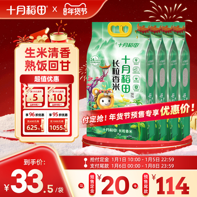 2025新米十月稻田长粒香大米40斤