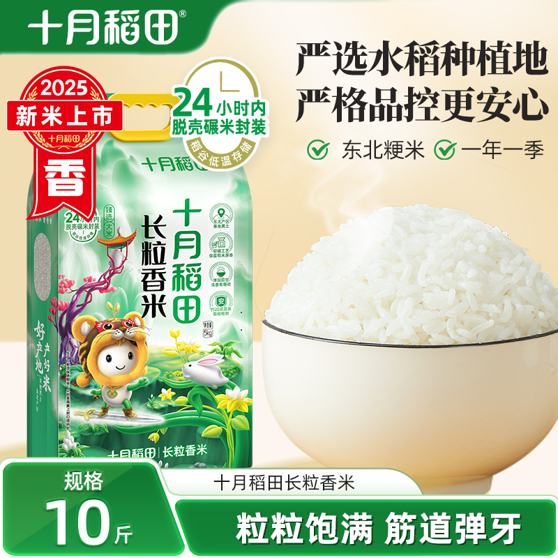 2025新米十月稻田长粒香米10斤