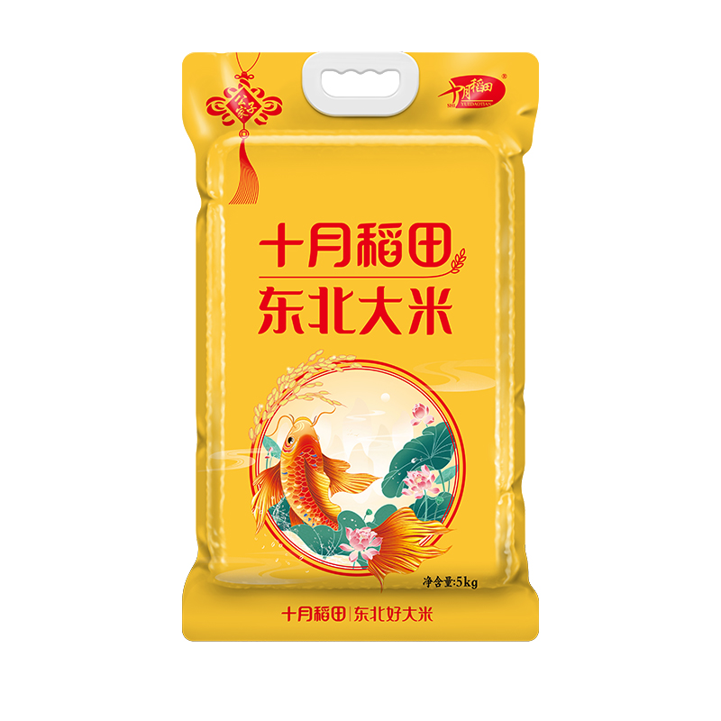 十月稻田公子家东北大米5kg一年一季粳米劲道有嚼劲