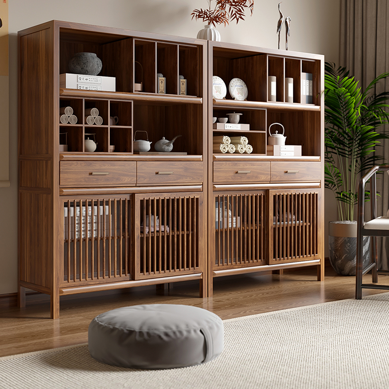 实木餐边柜现代简约客厅储物柜