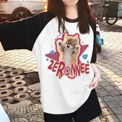 Girl Wear New Arrival Summer Two-Piece Suit Loose Short Sleeve T-shirt Top Sports Knee Length Shorts Ins Children's — 2