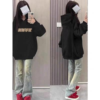 帽衫小众加厚外套美式复古秋冬