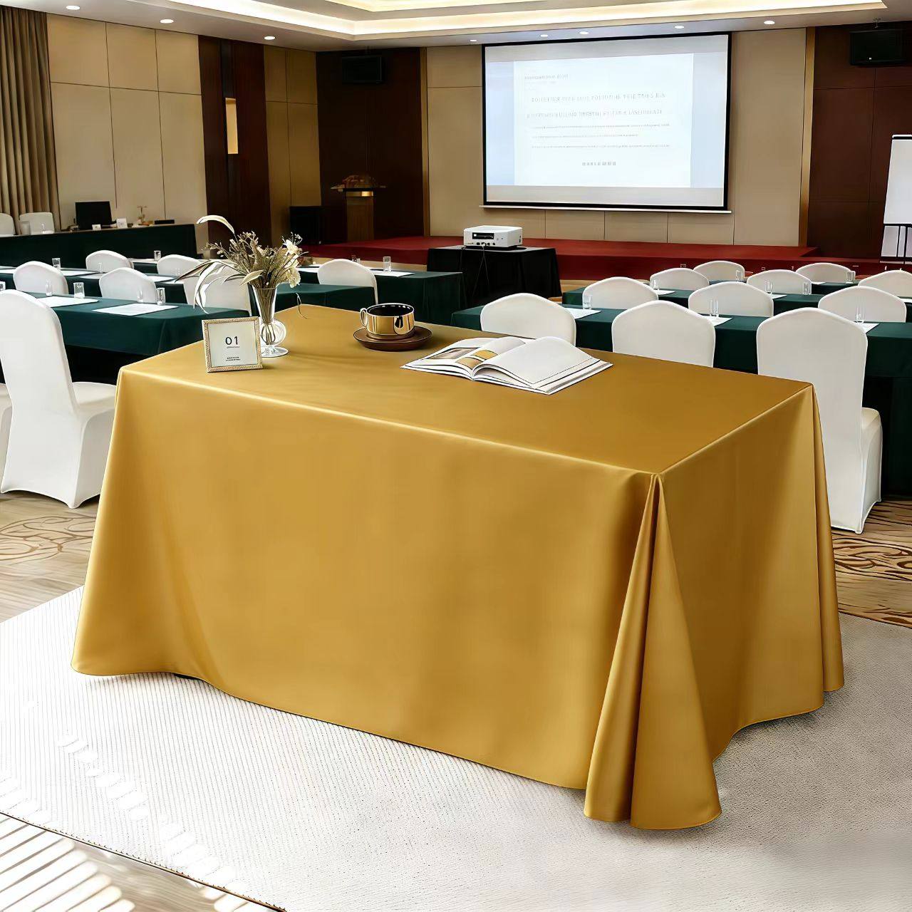 高端会议桌布桌套罩酒店活动展会
