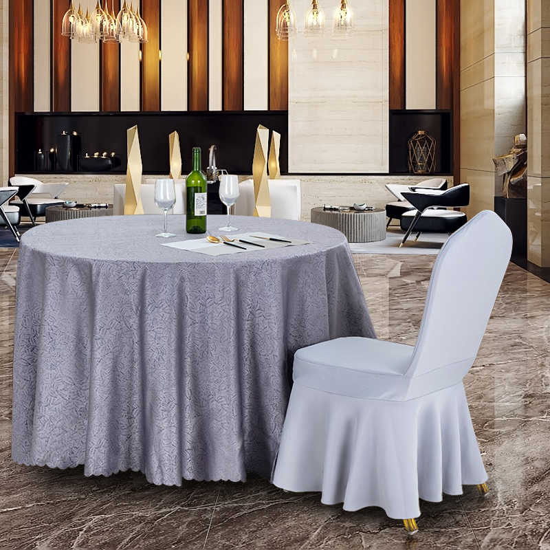 专用圆形防水防油免洗布艺桌