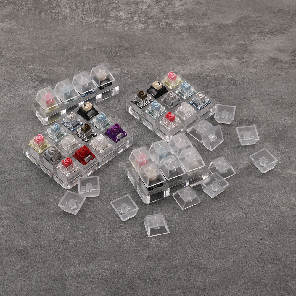 TTC试轴器体验快银金粉月白冰静V2轴开关客制化机械键盘解压轴体 - 封面