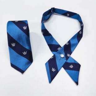 十字交叉领结女生蓝色皇冠校服学院风继承者们同款领带