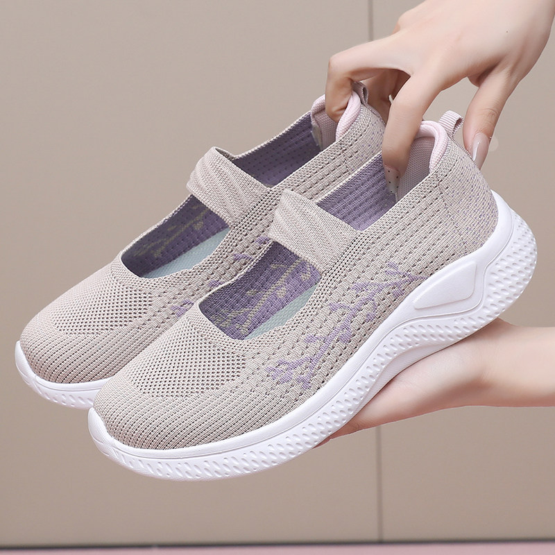 春夏新款老北京布鞋女单鞋飞织网面透气中老年妈妈鞋软底老人女鞋,女鞋,网面鞋,淘宝优惠券,粉丝福利购,淘宝优惠卷