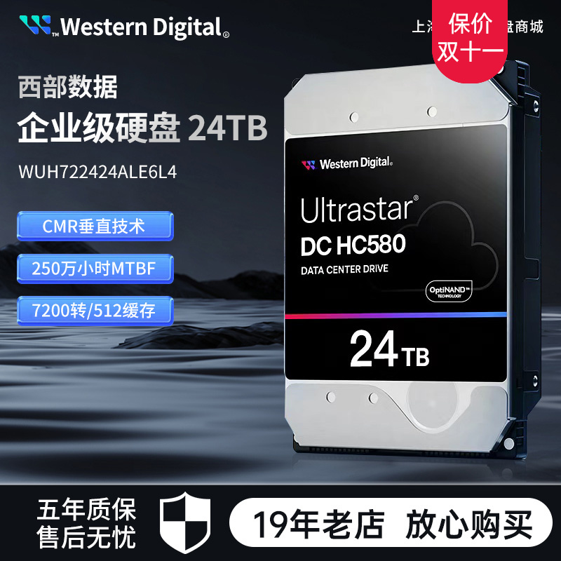 西部数据HC58024TB企业级硬盘