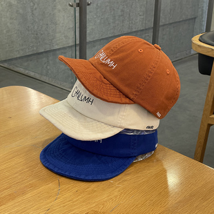 复古短檐软顶软帽沿棒球帽女春夏季新款鸭舌帽男情侣遮阳帽子潮帽