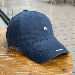 春上新森莉高品质水洗R字母棒球帽子女深顶紫色情侣出游鸭舌帽男