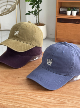 火柴人logo刺绣遮阳棒球帽男女