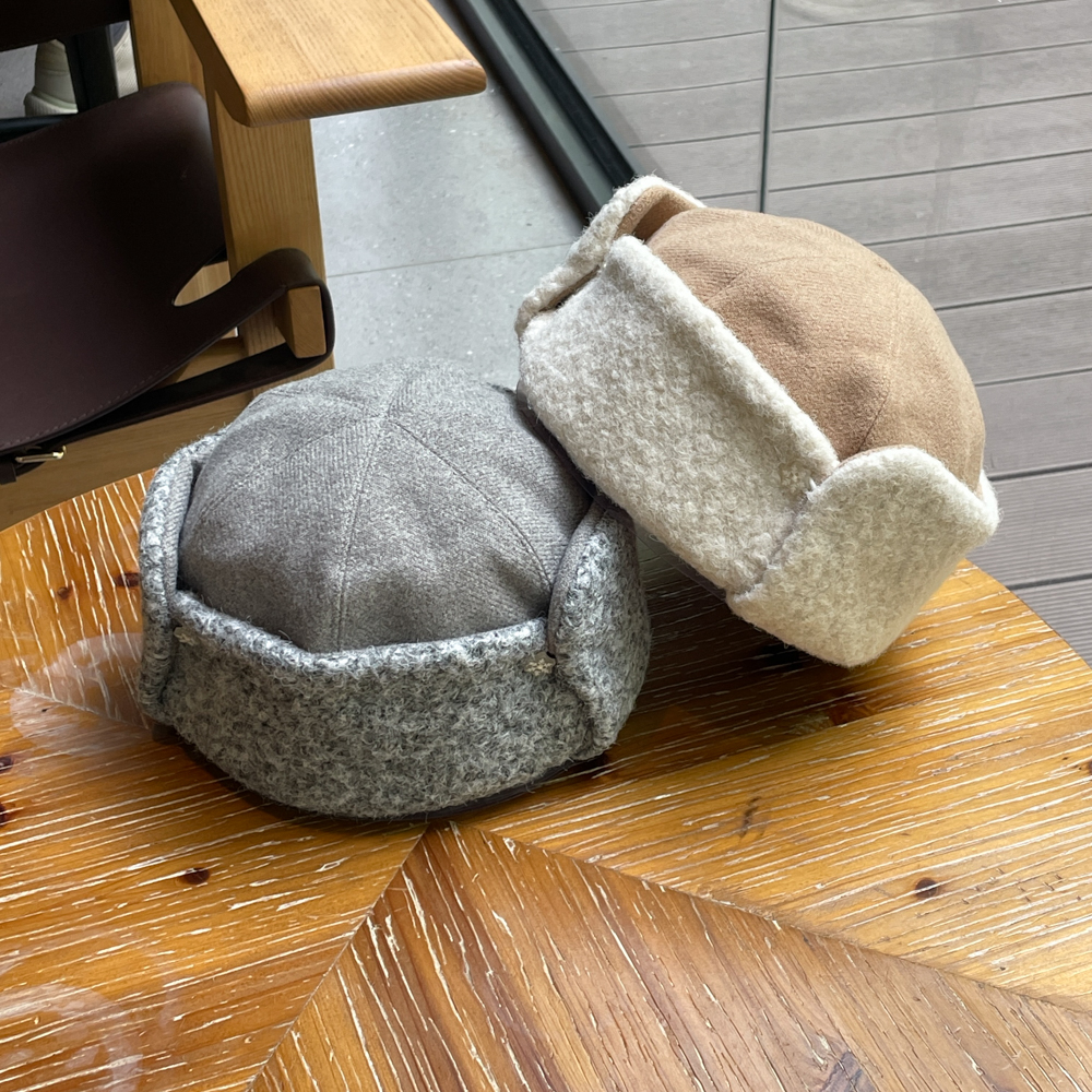 两种戴法护耳雷锋帽地主瓜皮帽女