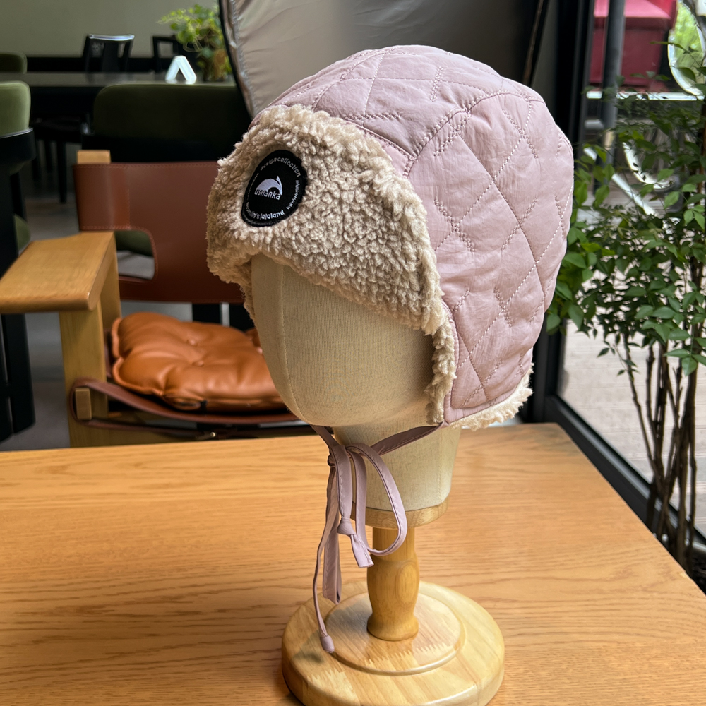 电动车头盔内胆羊羔绒帽子女秋冬保暖骑行护耳显脸小加绒雷锋帽男