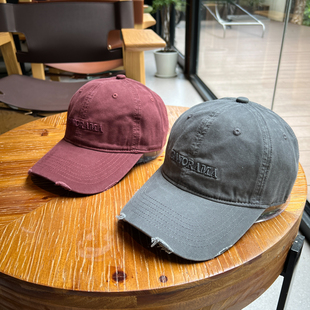 大头复古格纹棒球帽子女四季款遮阳透气春秋休闲显脸小鸭舌帽子男