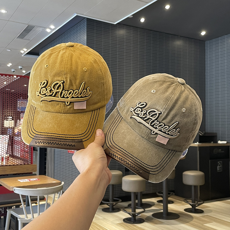 棒球帽逛街休闲男女秋冬春做旧