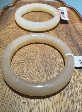 多种圈口 新疆和田玉藕粉手镯高品质女士妈妈玉镯