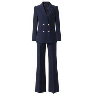 西装正装女套装大学生公考教资面试职业装高级感收腰通勤西服外套