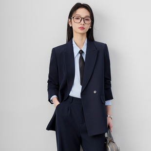 西装套装女春秋2026新款商务中长款职业装公务员面试大学生工作服