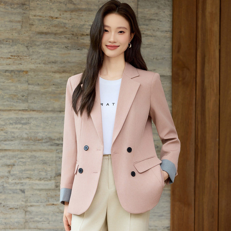休闲宽松西装外套女2025新款春秋季高级感大码慵懒风百搭西服上衣图片