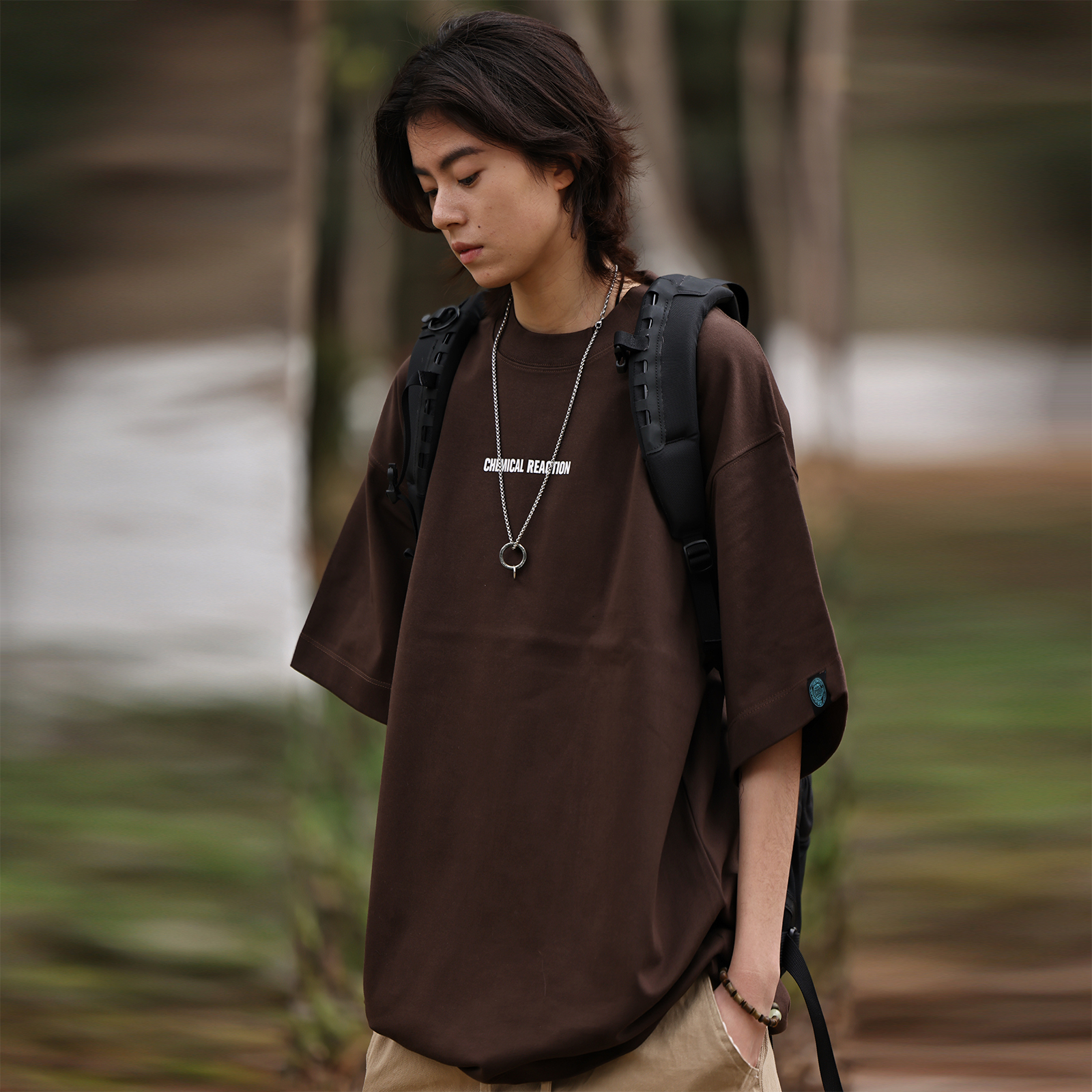 重磅短袖T恤男夏季潮牌宽松休闲