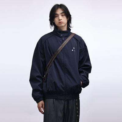 美式复古cleanfit简约纯色夹克