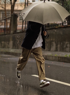 Nobodyknows日系复古基础百搭立体剪裁工装宽松男女工装休闲长裤