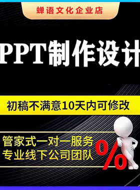 ppt制作定制美化修改幻灯片制作课件汇报动画制作帮代做设计英语