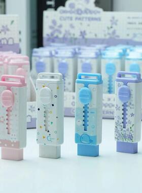 MEISHO峯田推拉橡皮擦小学生不留痕无屑超干净擦字成线推动式橡皮