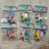 加板装 儿童趣味拼插橡皮小飞马独角兽造型橡皮擦散装 岩泽 IWAKO