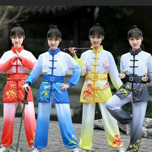 新款舞龙舞狮服装秧歌服打鼓服锣鼓服中国风男女腰鼓服武术表演服