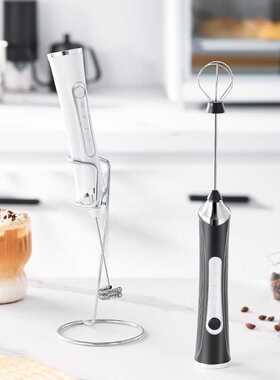 奶泡器电动打蛋器咖啡打泡器家用奶泡机奶油打发器手持小型搅拌棒