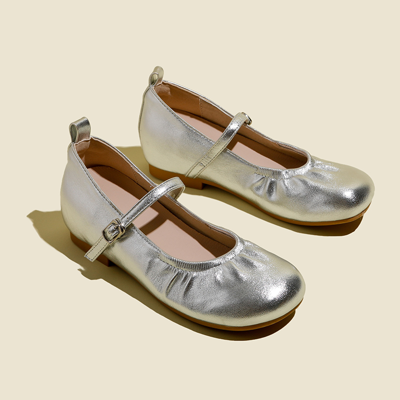 单鞋法式一字扣舒适柔软玛丽珍鞋