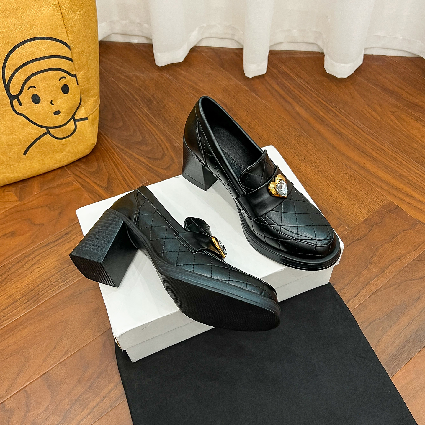 3334小码女鞋高跟鞋粗跟配裙子