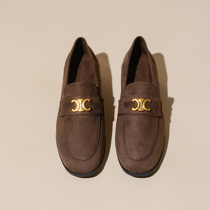 单鞋法式搭扣舒适柔软小码女鞋