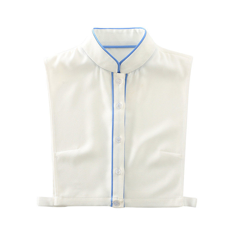 NEW CHINESE STYLE NEW FAKE COLLAR CHILDRENS VERSATILE ZHONGSHAN COLLAR STAND COLLAR DECORATIVE COLLAR WHITE CHIFFON RETRO CHEONGSAM COLLAR