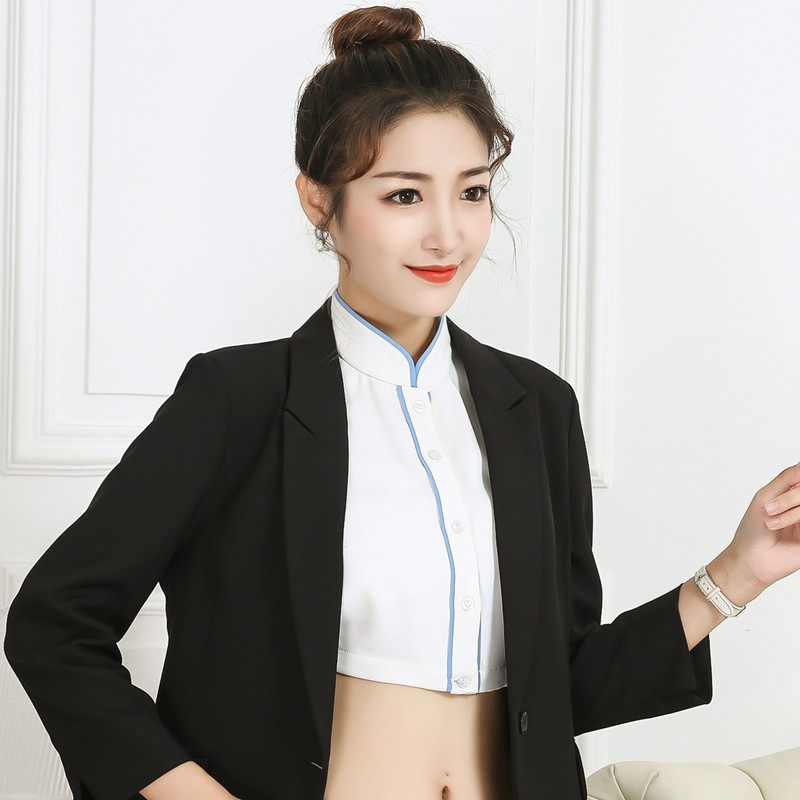 NEW CHINESE STYLE NEW FAKE COLLAR CHILDRENS VERSATILE ZHONGSHAN COLLAR STAND COLLAR DECORATIVE COLLAR WHITE CHIFFON RETRO CHEONGSAM COLLAR