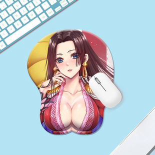 硅胶护腕鼠标垫男生电竞动漫系列3d护手托mousepad超软办公手托