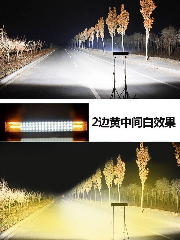 자동차 LED 스트립 스포트라이트 강한 빛 12V24 볼트 트럭 미드 바 조명 슈퍼 밝은 오프로드 수정 지붕 조명 2 색