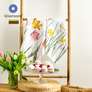 LINOROOM立陶宛进口早花系列餐巾餐垫桌旗亚麻高级感