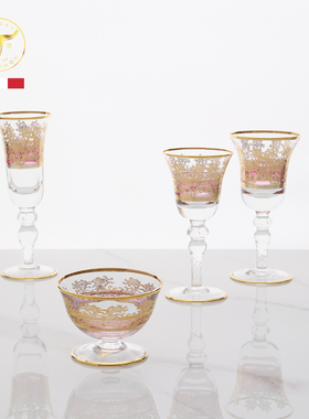 Timon 手工水晶玻璃描金-西蒙娜-莉迪亚娜系列酒杯