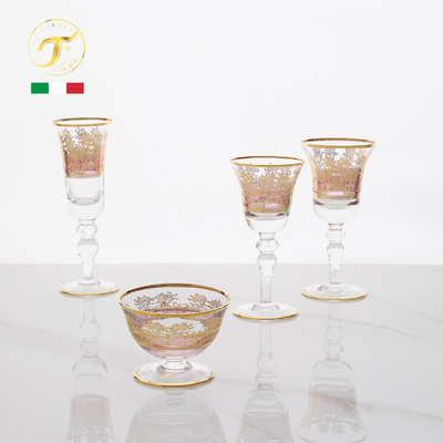Timon 手工水晶玻璃描金-西蒙娜-莉迪亚娜系列酒杯