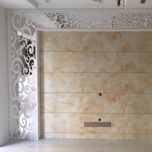 七彩祥云亚克力水晶镜面立体墙贴客厅玄关电视背景墙装饰祥云屏风