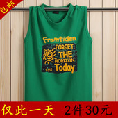 胖子背心 宽松肥佬潮宽肩汗衫 加肥加大码 T恤男士 6XL 纯棉无袖 新款