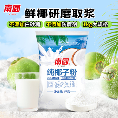 南国纯椰子粉原料特浓椰子粉商用